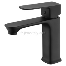 Robinet de lavabo à trou unique noir